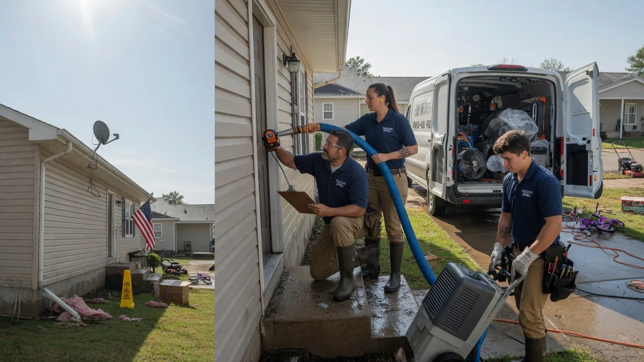 Ceiling Water Damage Restoration in Reno, OH near me
